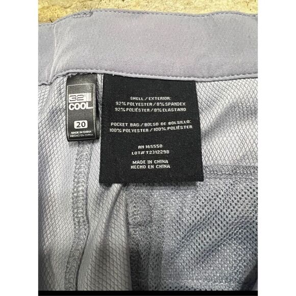 Women 32 Degrees Cool Silver Gray Pants Zipper Pockets Plus Size 20 - Picture 7 of 13